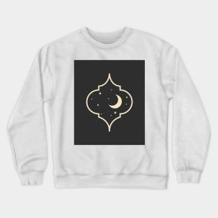 Beautiful Moon and Star Crewneck Sweatshirt